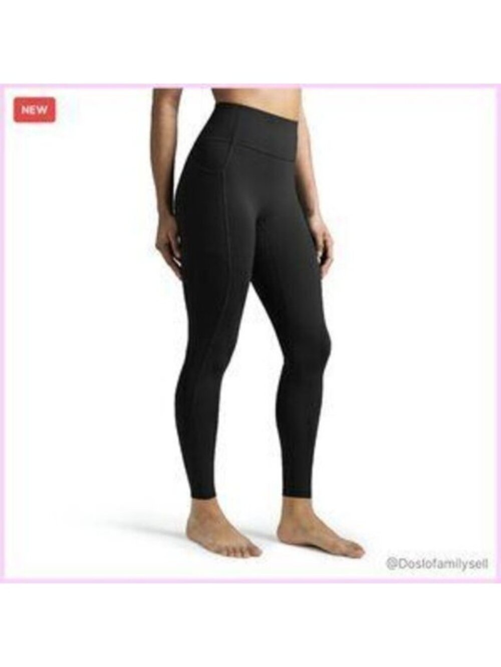 High-Waisted Yoga Leggings with Pockets No Front Seam Chic Minimal Activewear